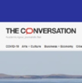 a part of the homepage of the magazine the conversation